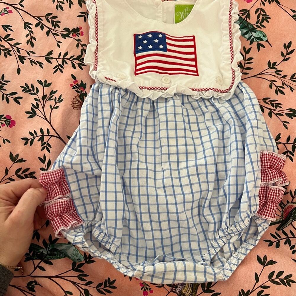 Classic whimsy Patriotic Kids bubble